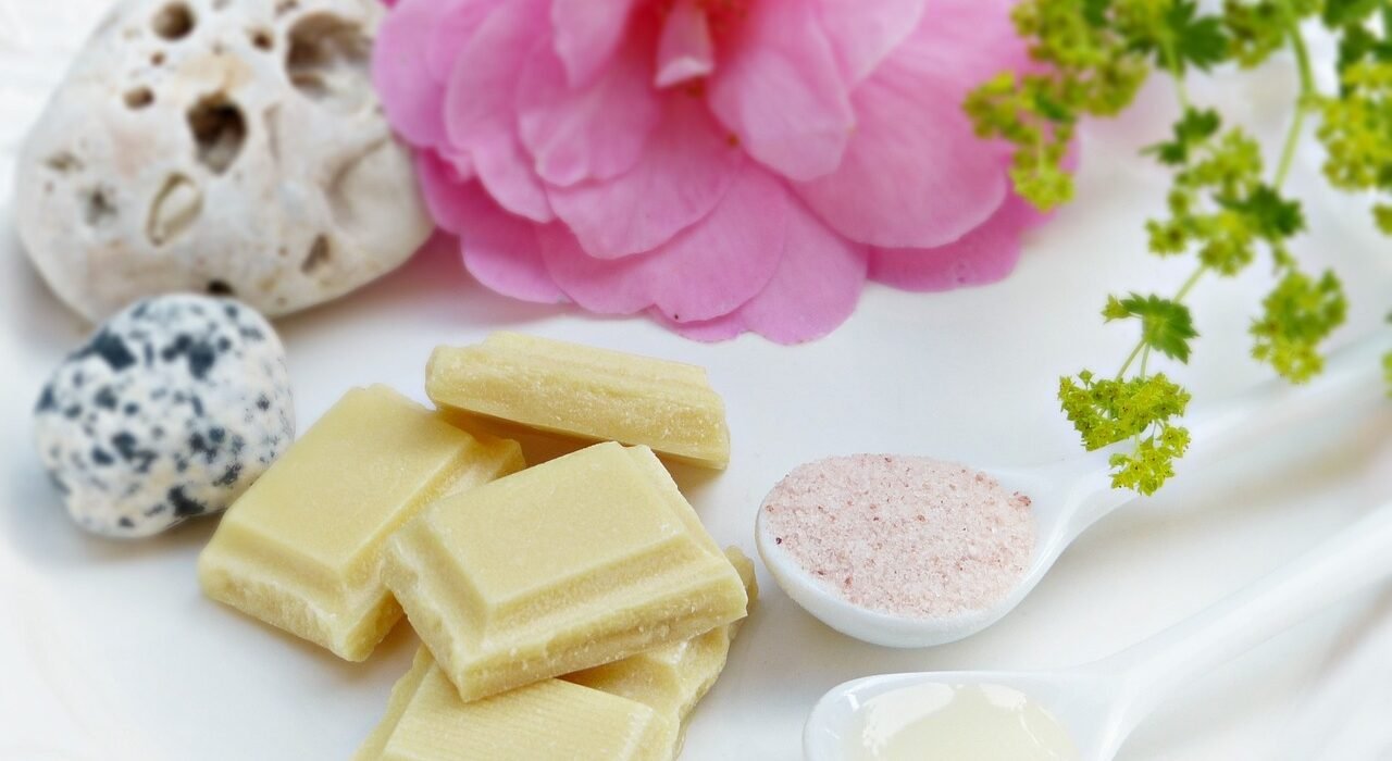 cocoa butter, salt, oil